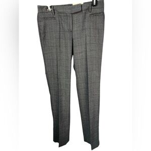 Dress Barn Trouser Leg Grey Plaid Pants Womens Size 4‎